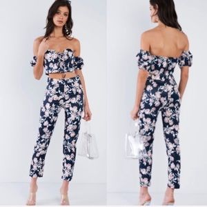 -Women’s ❤️Two piece boho floral print pant set
